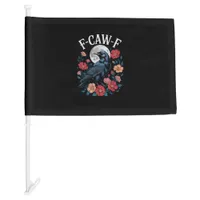 F-Caw-F Crow Gothic Raven Caw Caw For Halloween  Car Flag