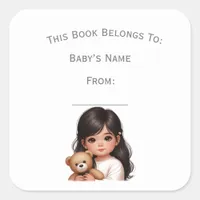 Customize Girl Book Plate