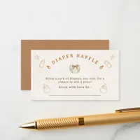 Modern Beer Diaper Raffle Baby Shower Enclosure Card