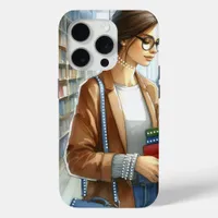 Modern Woman Illustration iPhone 15 Pro Case