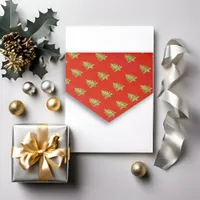 Gold Christmas Tree Tissue Paper for Holidays