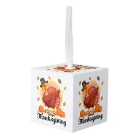 Happy Thanksgiving  Cube Ornament