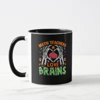 Math Brain Heart Skeleton Hand Zombie Halloween Mug
