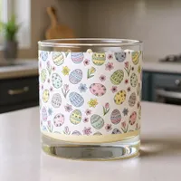Easter Eggs and Flowers Pastel Colors Scented Candle