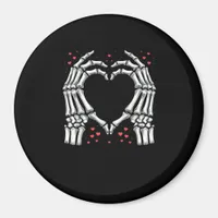 Skeleton Hand Heart Valentines Day Funny Couple Magnet