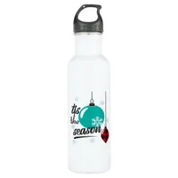 Tis The Season Classic Retro Clean Stainless Steel Water Bottle