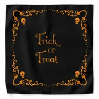 Halloween Pumpkin Orange Trick or Treat Bandana