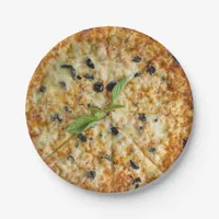 Sliced Cheese Pizza  Party Paper Plates