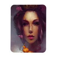 AI generated art of a goddess with tater tots Magnet