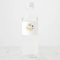 Eat Drink And Be Scary Quote & Retro Classic Desig Water Bottle Label