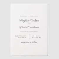 Elegant Wedding Vellum Invitations