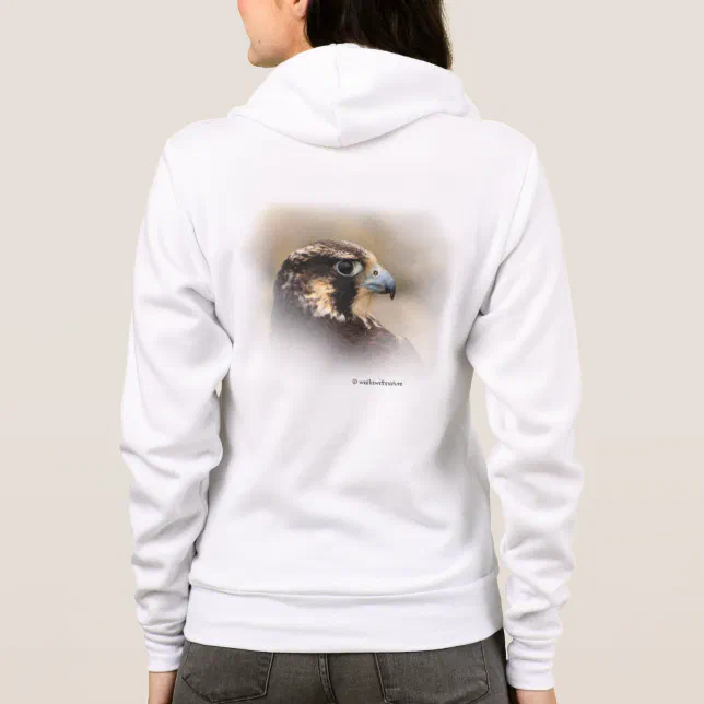 Vignetted Profile of a Peregrine Falcon Hoodie