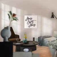 Home Sweet Home Stylish Black Typography  Poster