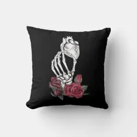Heart The Skeleton's Hand Classic Throw Pillow