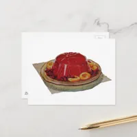 A gelatin and fruit dessert from 1930 postcard