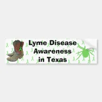 Lyme Disease Awareness in Texas Bumper Sticker