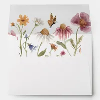 Wildflower Wedding Envelope