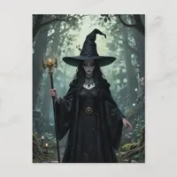 The witch in the forest  postcard