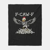 F Caw F Funny Chicken Halloween Cool Unique Style Fleece Blanket