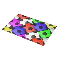 Multicolored American Soccer or Football Cloth Placemat