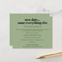 Budget Wedding New Date Same Everything Else Sage