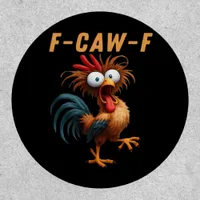 F-Caw-F Gothic Crow Humor Funny Vintage Style Patch
