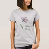 It Takes a Little Rain Inspirational Flower T-Shirt