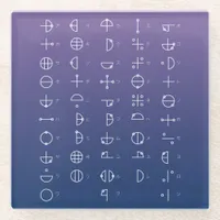 Katakamuna Chart Glass Coaster