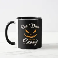 Creepy Pumpkin Monster Halloween Mug