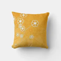 Fresh Summer Floral Stars Modern Cushion