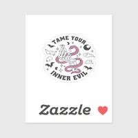 Skeleton Hand Making Heart  Sticker