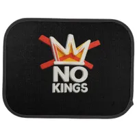 No Kings Anti Minimal Clean Design Car Floor Mat