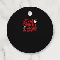 Eat Drink And Be Scary Cool Casual Favor Tags
