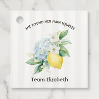 She Found Her Main Squeeze Lemon Bridal Shower Favor Tags