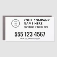 Clean Minimalist Modern Business Logo Branding Car Magnet