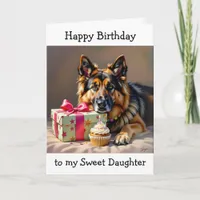 Paw-some Birthday for Sister  | German Shepherd  Card