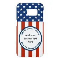 [Patriotic American]  Military Veteran My Country iPhone 16 Case