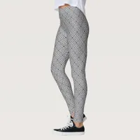 Stylish Chic Geometric Print Greek Key Pattern Leggings