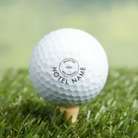 Simple Hotel Logo Name  Golf Balls