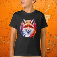 Watercolor Fox Illustration T-Shirt