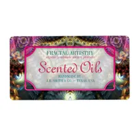 Fractal Fantasy Scented Oils Bottle Labels