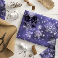 Prettiest Snowflakes Pattern Violet ID846 Wrapping Paper