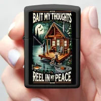 Peaceful Reflections by the Cabin Zippo Lighter