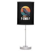 Funny Retro F-Caw-F Bird Crow Crow Bird  Table Lamp