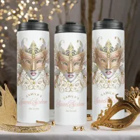 Masquerade Motif Sweet 16 Rose Gold ID1032 Thermal Tumbler