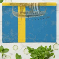 Flag and Symbols of Sweden ID159 Towel