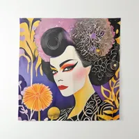 Gorgeous Drag Queen Purple Orange Tapestry