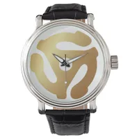 Gold 45 RPM Vinyl Record Adapter Watch – Retro Mus