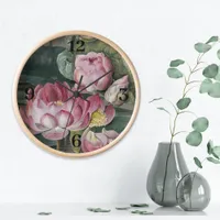 Ellis Rowan Sacred Lotus Water Lily Vintage Flower Clock