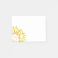 Neon Yellow Sunflower Post-it Notes